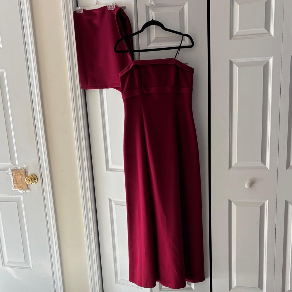 Alex Evenings Maxi Wine Dress